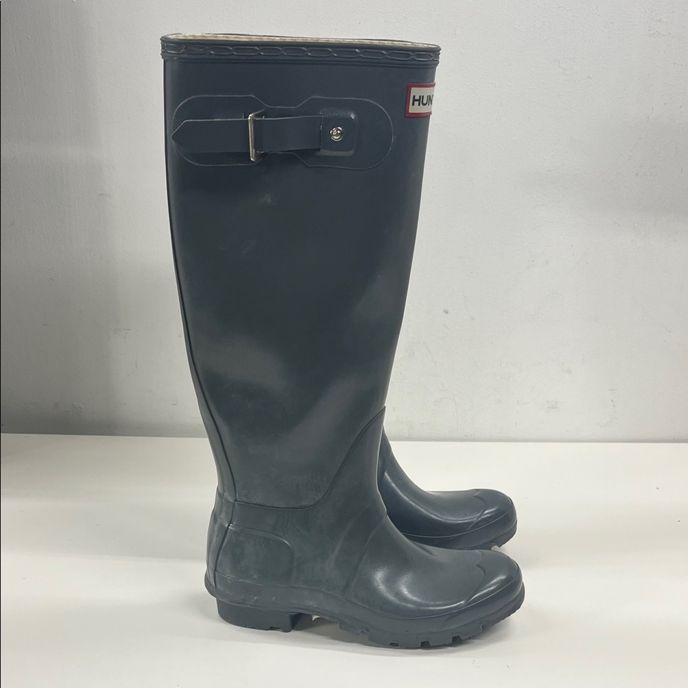 HUNTER Women’s Original Tall Hunter Boots in Grey Size 5